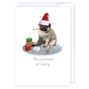 Furry Friends: Let's party pug