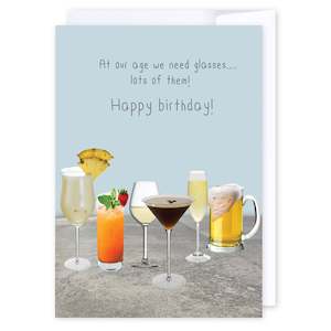All Cards Whats Hot Best Sellers: At our age we need glasses