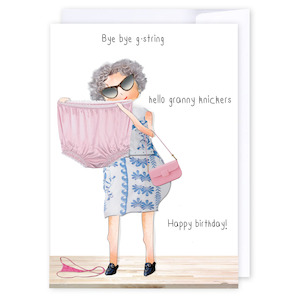 Cards: Bye bye g-string