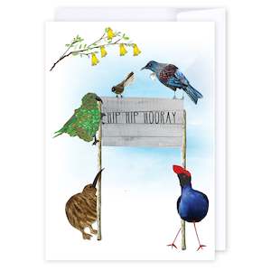 Jandal Ink: NZ hip hip hooray birds