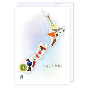 Jandal Ink: Kiwiana birthday map