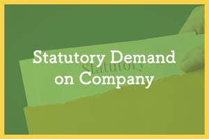 Statutory Demand on Company