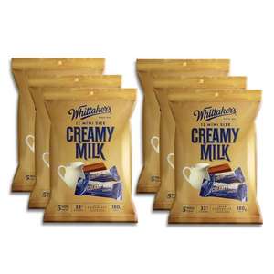 Products: Whittaker’s Share Pack Mini Slab Creamy Milk 180g x 6 NZ MADE Worldwide Delivery