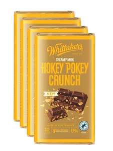 Products: Whittaker’s Hokey Pokey Crunch Chocolate Block 250g x 4