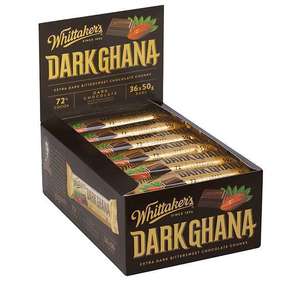 Whittaker’s Dark Ghana Chunky Bar 50g x 36