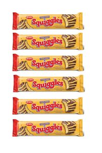 Value Pack Griffin’s Squiggles Hokey Pokey Chocolate Biscuits 215g x 6 Pack NEW