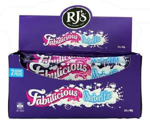 Products: RJ’s Fabulicious Sherbert Fizz 40g (Pack of 24)