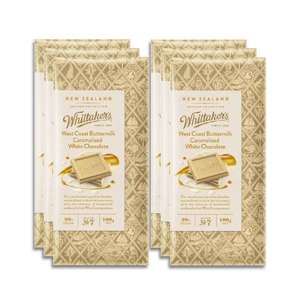 Whittaker’s Westcoast Buttermilk Caramelised White Chocolate 100g x 6 Value Pack