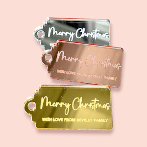 Set of 4 Christmas Gift Tag Style #2
