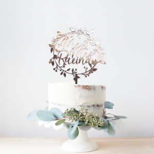Wedding Acrylic Cake Topper #14