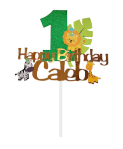 Jungle theme Cake topper #1