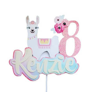 Novel Cake Toppers: Lama Cake topper