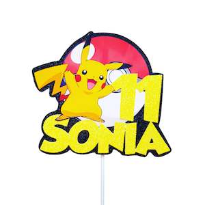 Novel Cake Toppers: Pickachu cake topper