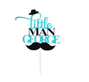Little Man Cake topper