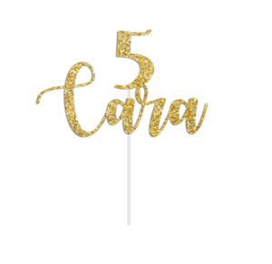 Customize Age and Name Cake Topper