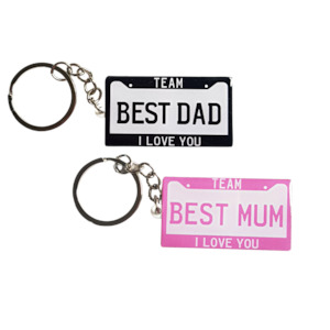 Personalized Number Plate Key Chain