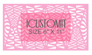 Polynesian Cake Stencil #57