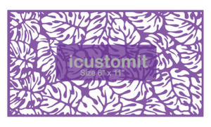 Leaves and Floral Cake Stencil #4