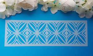 Polynesian Cake Stencil Border#2