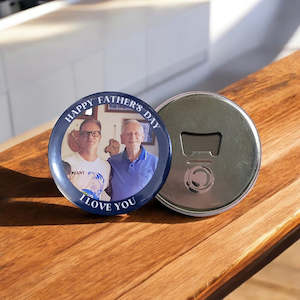 Personalized Bottle Opener Fridge Magnet: Father's Day Personalized Bottle Opener Fridge Magnet