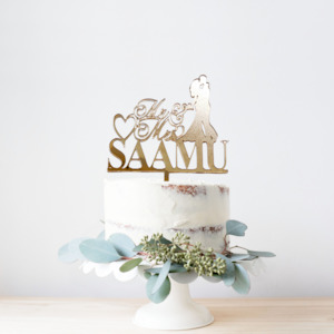 Wedding Acrylic Cake Topper #4