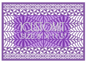 Polynesian Cake Stencil 1: Polynesian Cake Stencil #86