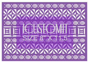 Polynesian Cake Stencil 1: Polynesian Cake Stencil #85