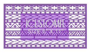 Polynesian Cake Stencil 1: Polynesian Cake Stencil #83