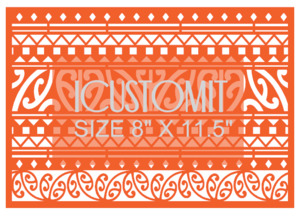 Maori Cake Stencil: Maori Cake Stencil #1