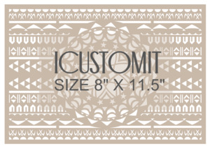All Cake Stencils: Cook Island Cake Stencil #3