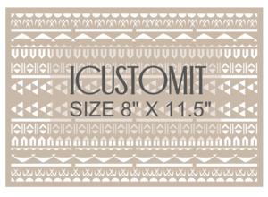 All Cake Stencils: Cook Island Cake Stencil #2
