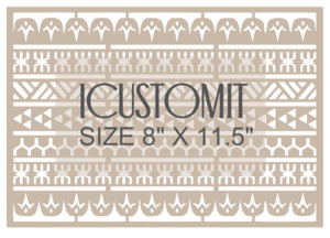 All Cake Stencils: Cook Island Cake Stencil #1