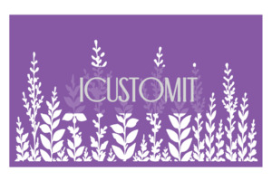 Leaves And Floral Cake Stencil: Leaves and Floral Cake Stencil #8