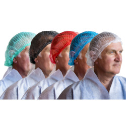 Headwear: 1000 Disposable Hats | Crimp Style - Red