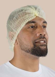 Headwear: 1000 Disposable Hats | Crimp Style - Yellow