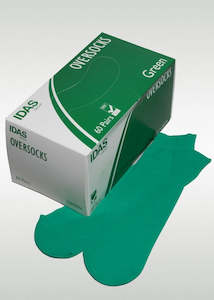 Footwear Coverings: Disposable Over Socks Green | Standard (1200 Socks)