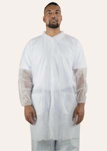 Matariki Specials One Get One Free: Disposable Lab Coats | Snap Fastener Front
