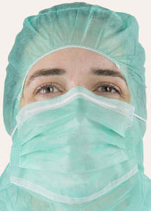 Headwear: Hood with Face Mask | Green
