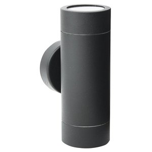 Wall Light Up/Down Outdoor 2 Band 2x35W GU10 240V Black