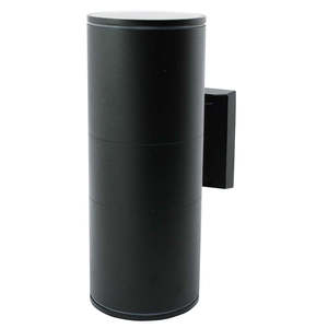Prolux Brand Plx: Wall Light Outdoor Up/Down Tube 2x 9W CFL IP44 Black