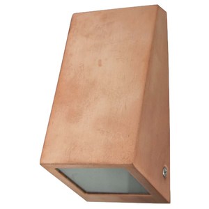 Wall Light Outdoor Wedge GU10 Copper