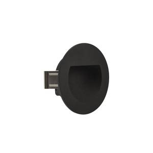 Led Exterior 213: Ext Recess Wall Stair Tread Rd IP65 3W 27K 24VDC CV Black