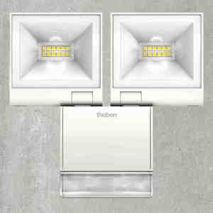 Occupancy Accessories Control Gear 51: Theleda S20Wh 2LED Spotlight + PIR Sensor 20W 180Deg Wh IP55