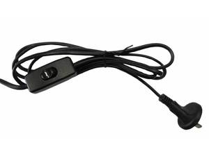 Flex and Plug with In-Line Switch 1.8m Black