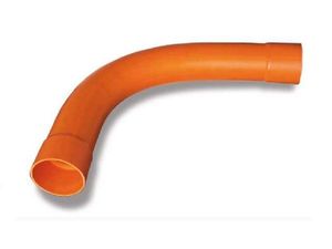 Sweep Bend Calibre 150mm 90Deg R900 Orange PVC Heavy Duty