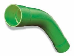 Rigid Pvc Conduit Fittings 56: Sweep Bend 100mm 22Deg 1m 900mm Rad Green Telecom