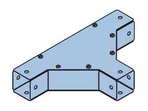 Trunking Tee Lid Horiz TH 150 x 100mm Galvabond