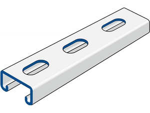 Metal Cable Tray Systems 61: Channel P3300TH HDG Slotted (Metre)
