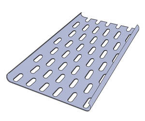 Cable Tray Rolled Edge 300mm x 3m Grade 316 Stainless Steel