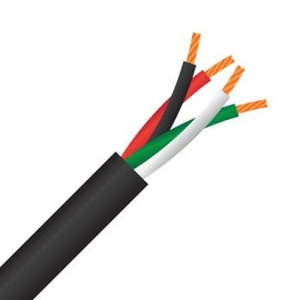 Speaker Cable 2.1mm 4c OFC Black 250m Reel